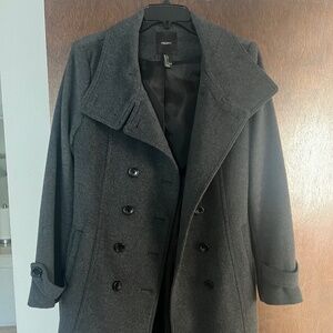 Gray peacoat